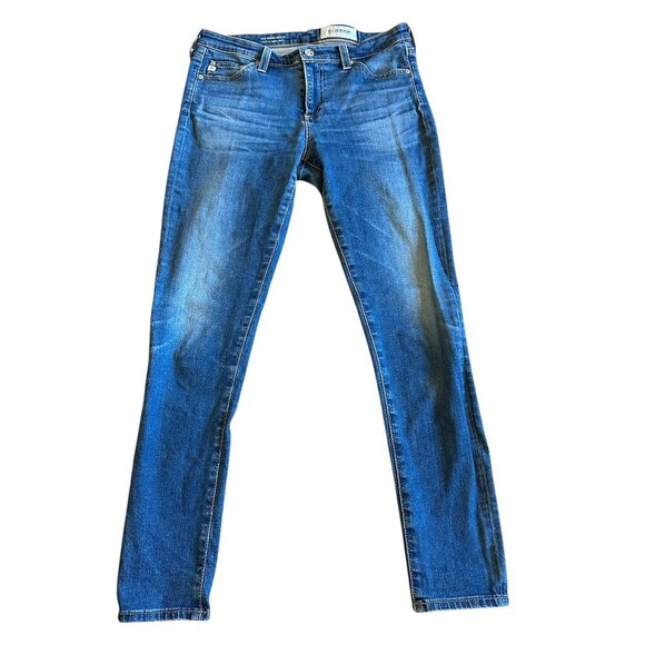 AG Adriano Goldschmied The Middi Ankle Mid-Rise Jeans Pants Size 27 Women's - Picture 1 of 10